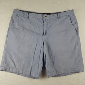 Chaps Performance Golf Shorts Mens Sz 42 Houndstooth Blue Stretch Lightweight‎